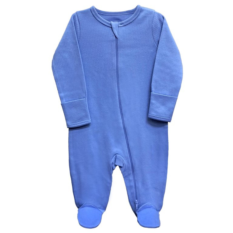 Wonder Nation Unisex Baby Zip Front Sleep N Play Pajamas, Preemie-6/9 Months | Walmart (US)