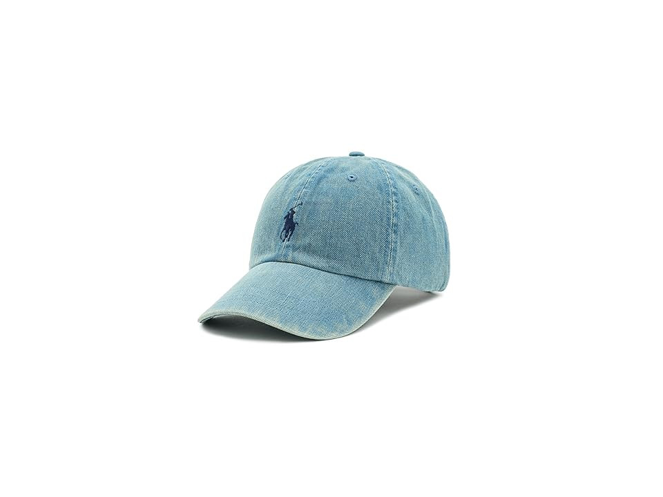 Polo Ralph Lauren Indigo Denim Ball Men's Cap Traditional Hats Light Wash Denim, Cotton/Denim | Zappos