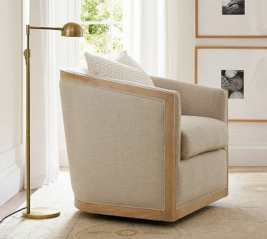 Aurelia Swivel Chair | Pottery Barn (US)