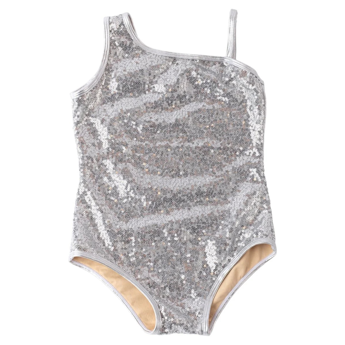SEQUIN ONE PIECE SWIMSUIT 3T / SILVER | Mini Dreamers 