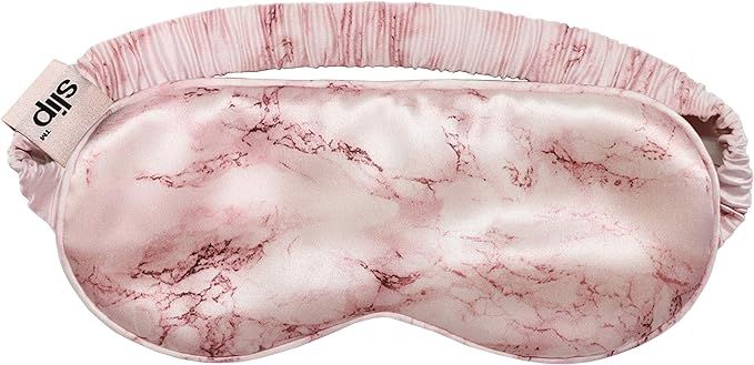 Slip Silk Sleep Mask, Pink Marble (One Size) - 100% Pure Mulberry 22 Momme Silk - Comfortable Sle... | Amazon (US)