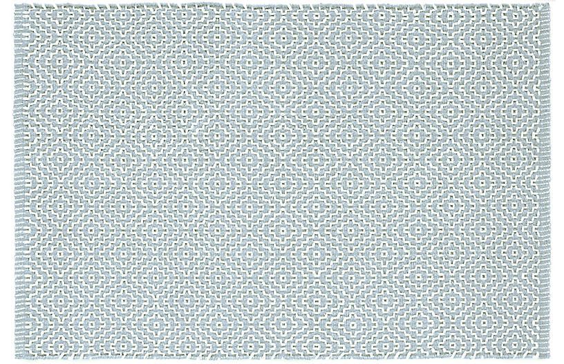 Beatrice Handwoven Rug, Blue | One Kings Lane