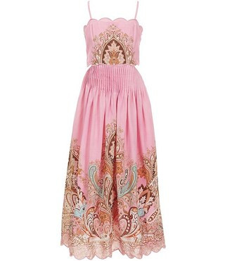 Big Girls Sleeveless Dove-Border-Printed Midi Dress | Dillard's