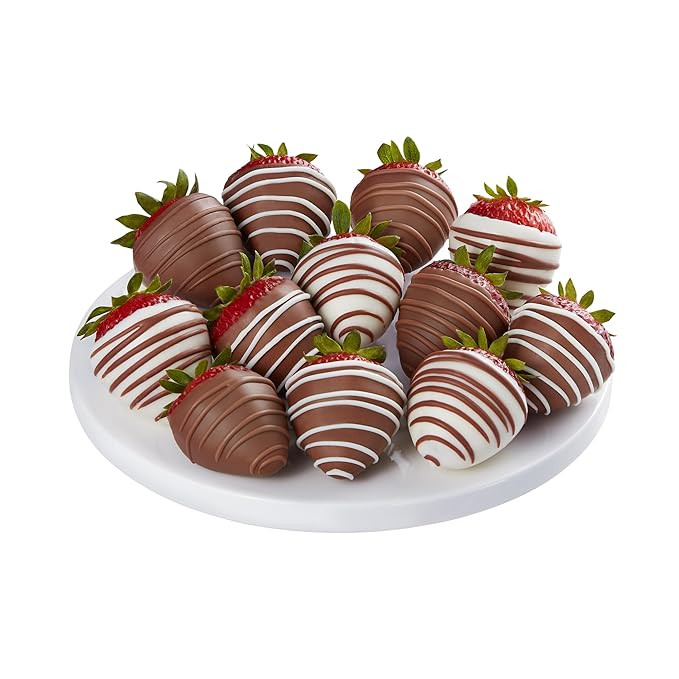 Shari’s Berries Gourmet Drizzled Strawberries | Chocolate Covered Strawberry Gift Box (Full Doz... | Amazon (US)