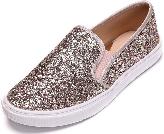 FEVERSOLE Women's Fashion Slip-On Sneaker Casual Flat Loafers | Amazon (US)