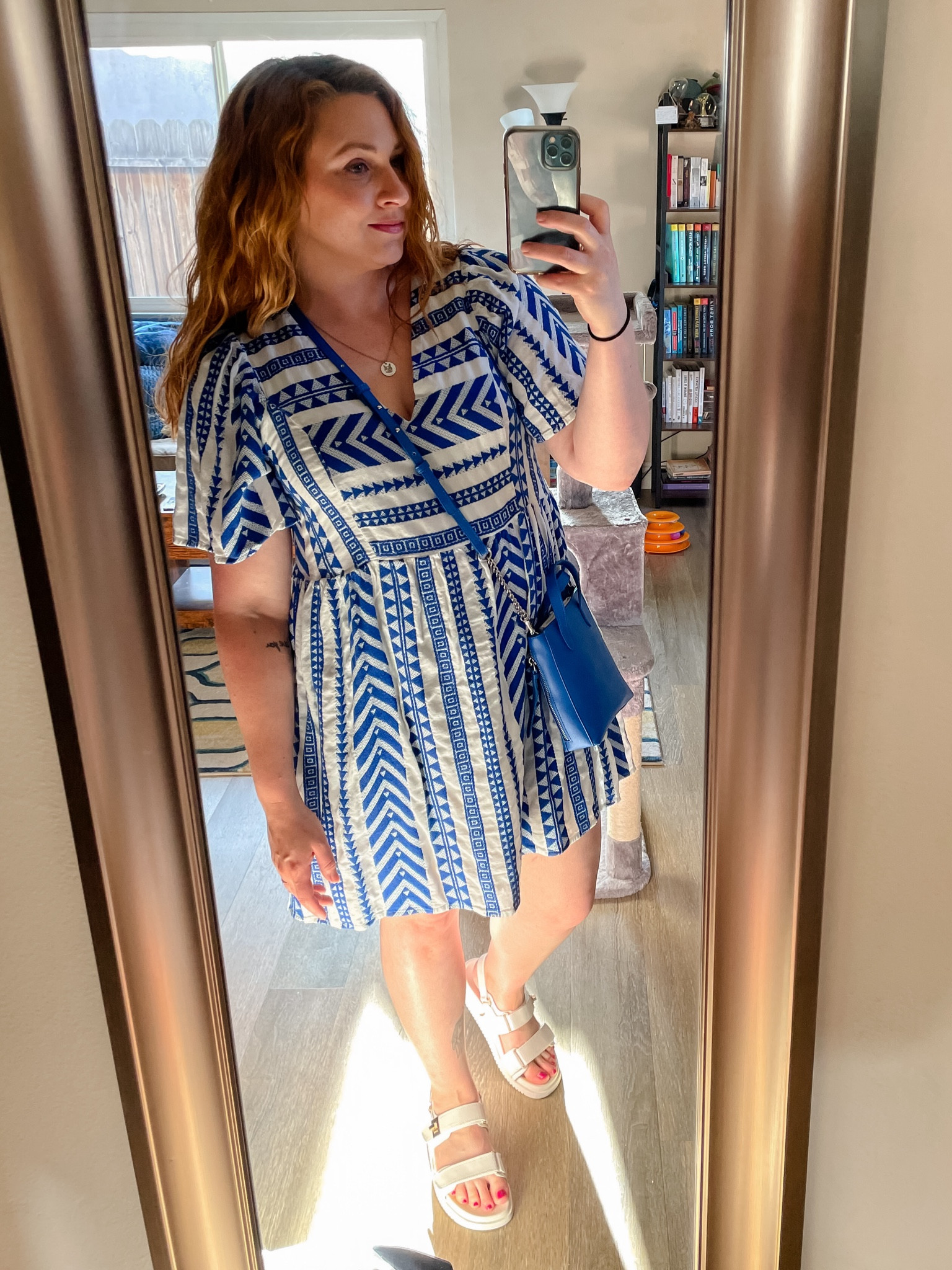 Easy spring casual date night outfit. We went to drinks and dinner at a tiki bar so this look was perfect!

Wearing a size L dress and 9 shoe. The dress is out of stock in this color currently but I linked the black and white version. The purse was a gift from my MIL so I linked a few similar super cute blue bags 💙

#LTKFindsUnder50 #LTKMidsize #LTKStyleTip