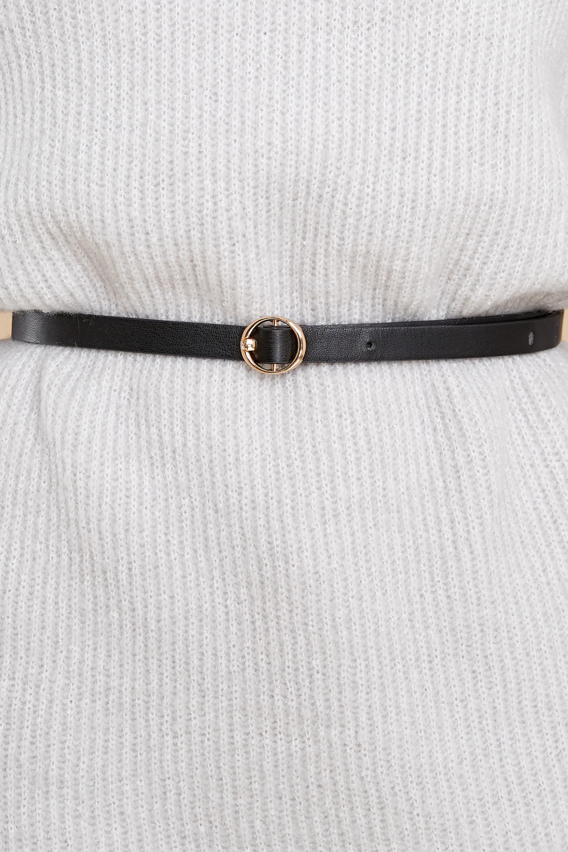 It's A Thin Line Black Belt | Red Dress 