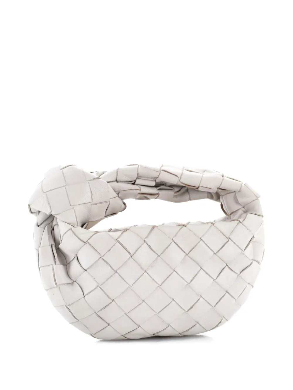 Bottega Veneta Pre-Owned BV Jodie Intrecciato Nappa Candy hobo bag - White | Farfetch Global