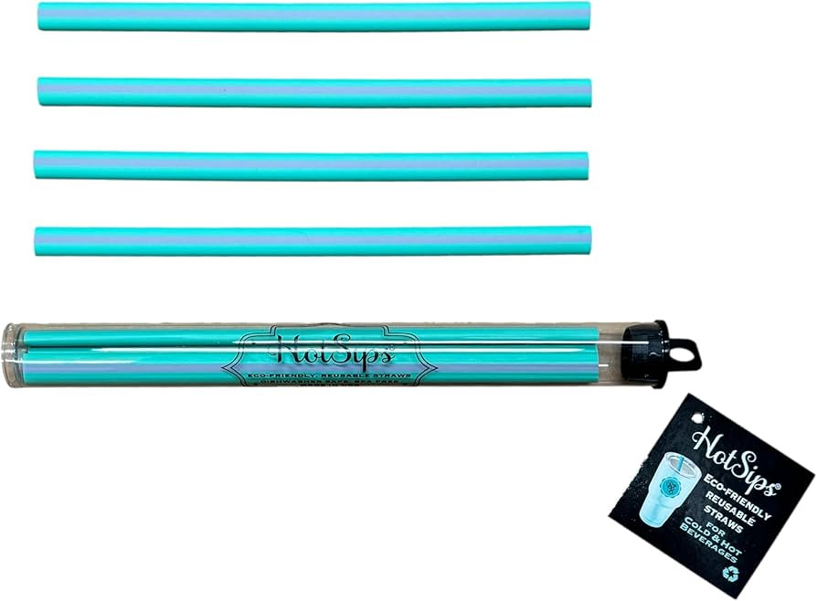 HotSips Reusable Drinking Straws Ergonomic Shape Made in USA Tumblers & Cups 4 Medium 8-20 oz use... | Amazon (US)