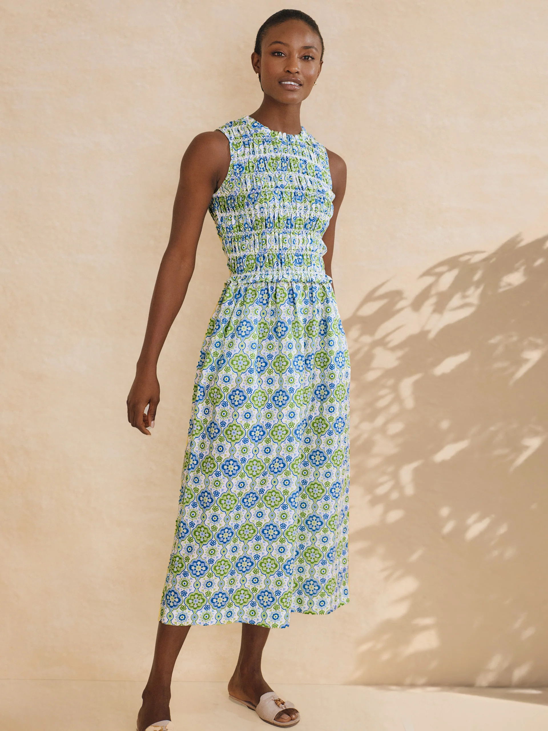 Ciri Dress in Seaside Tile | J.McLaughlin