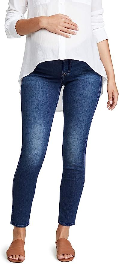 7 For All Mankind Women's The Ankle Skinny Maternity Jeans | Amazon (US)