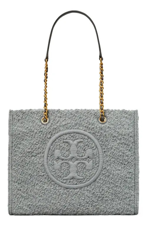 Tory Burch Mini Ella Bouclé Chain Tote in Carbon at Nordstrom | Nordstrom