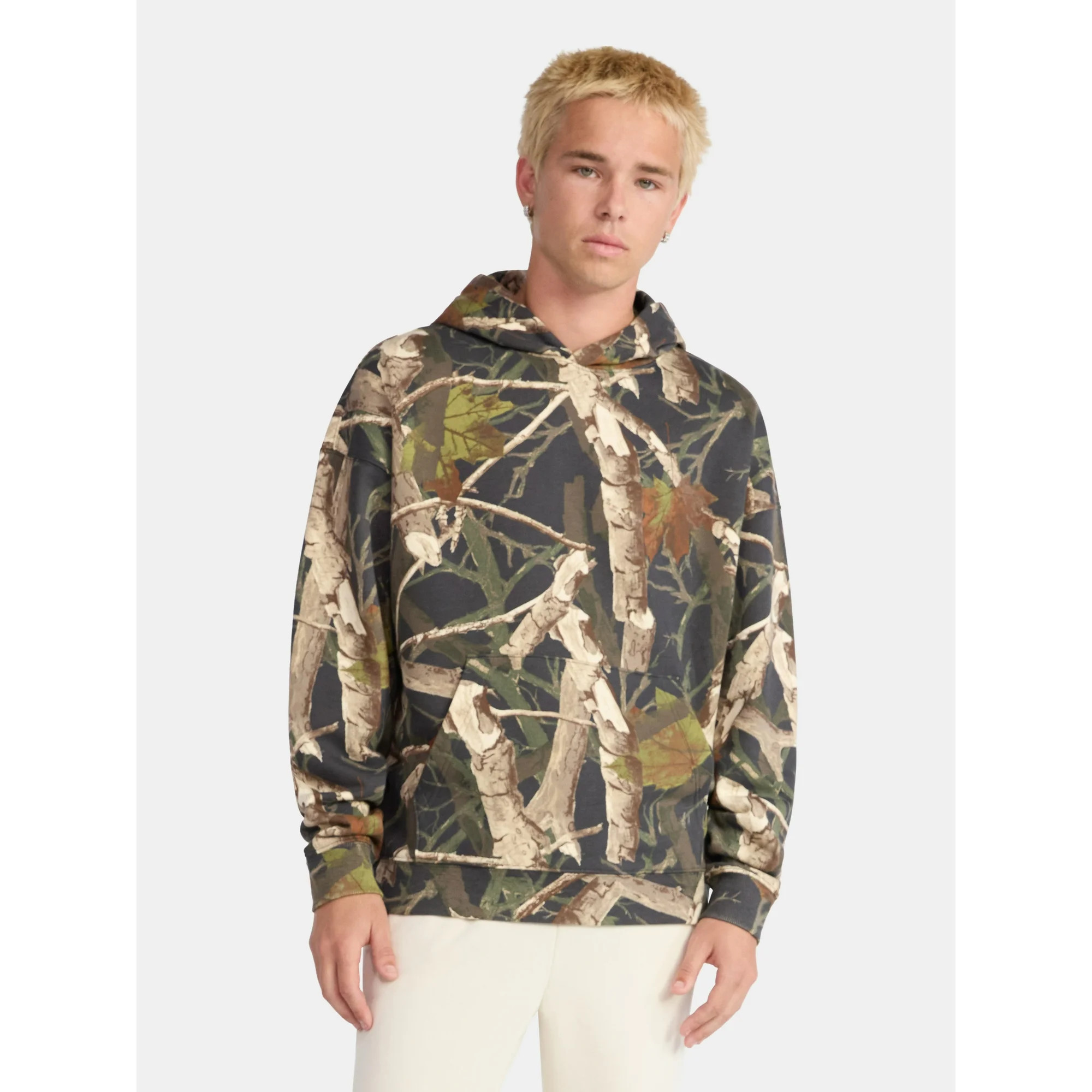 No Boundaries Oversized Hoodie with Long Sleeves, Men's & Big Men's - Walmart.com | Walmart (US)