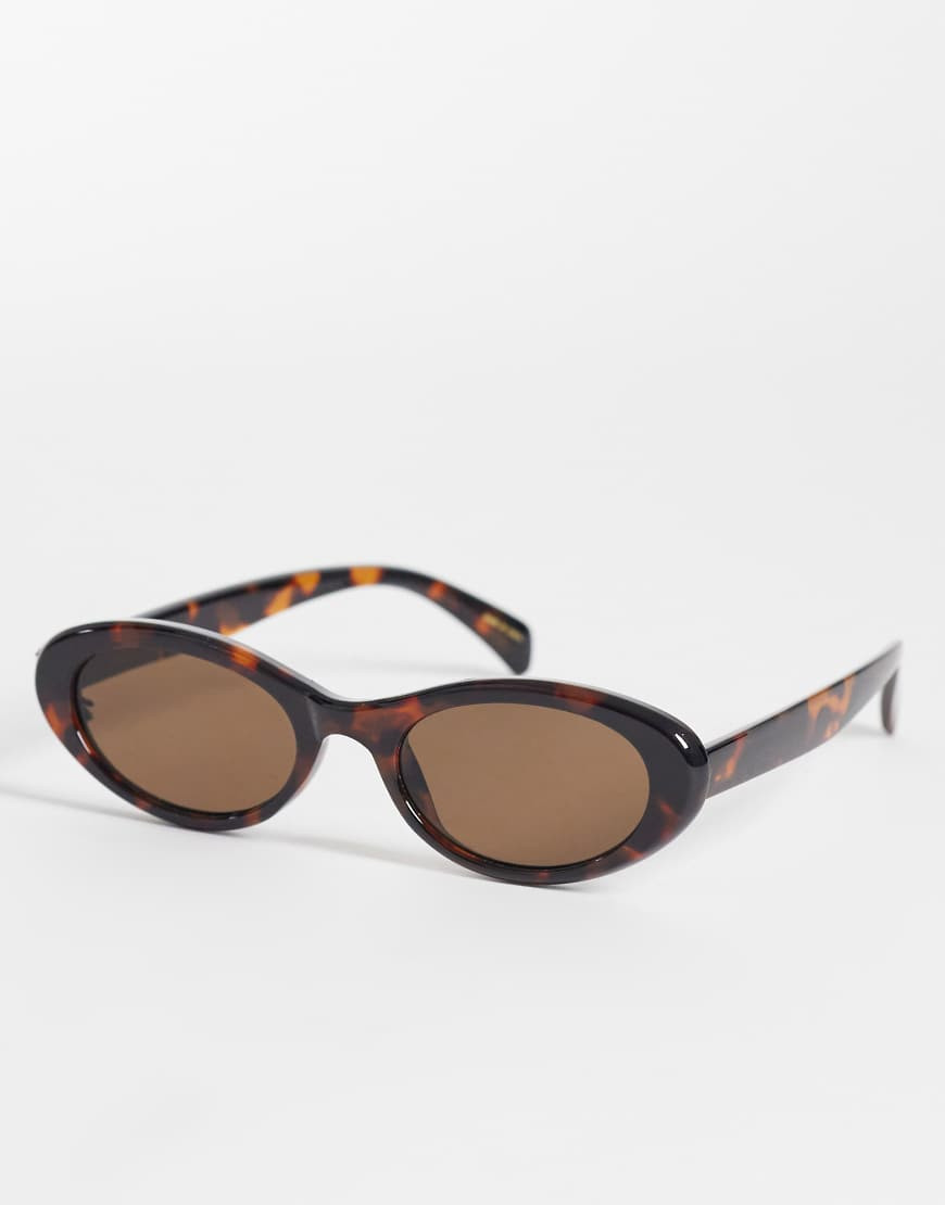 Mango oval sunglasses in tortoiseshell-Brown | ASOS (Global)