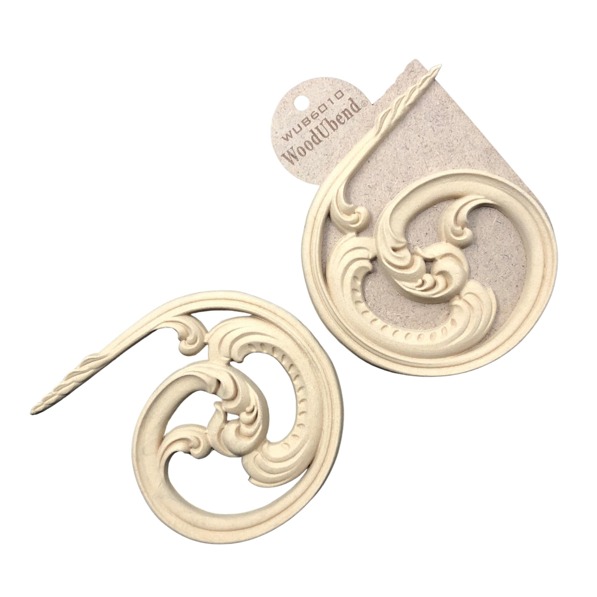 Woodubend WUB6010 Set of Ornate Scrolls 14x15.5cm Wood Appliques - Heat Bendable & Flexible Onlay... | Amazon (US)