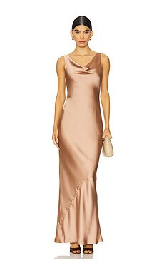 Norma Kamali Maria Gown in Cappuccino from Revolve.com | Revolve Clothing (Global)