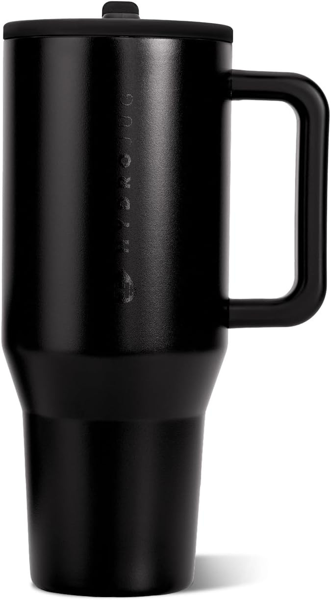 HydroJug Traveler 32oz, Insulated Tumbler with Handle & Straw, Black | Amazon (US)