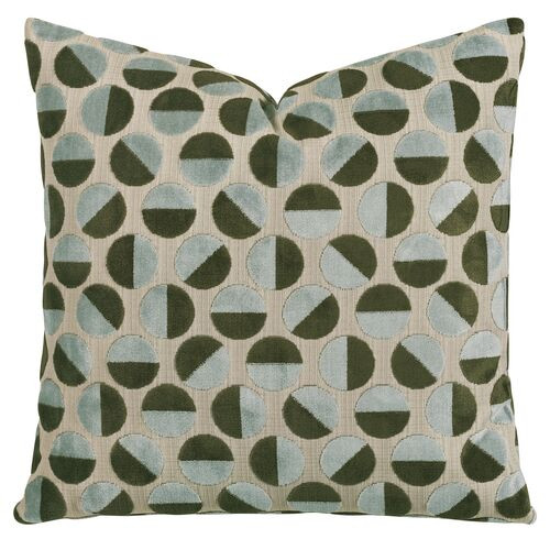 Gigi Lumbar Pillow, Spa Green | One Kings Lane