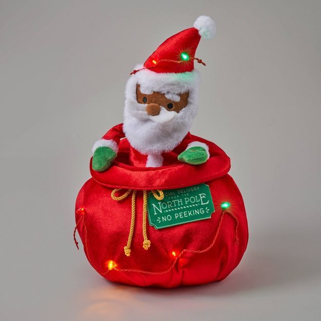 Santa & His Toy Bag Decorative Figurine - Wondershop™ | Target