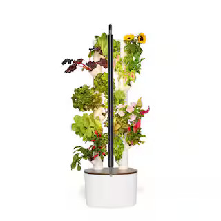 Studio Hydroponics Growing System Kit and Vertical Planter, 16 Non-GMO Indoor Plants Smart Garden... | The Home Depot