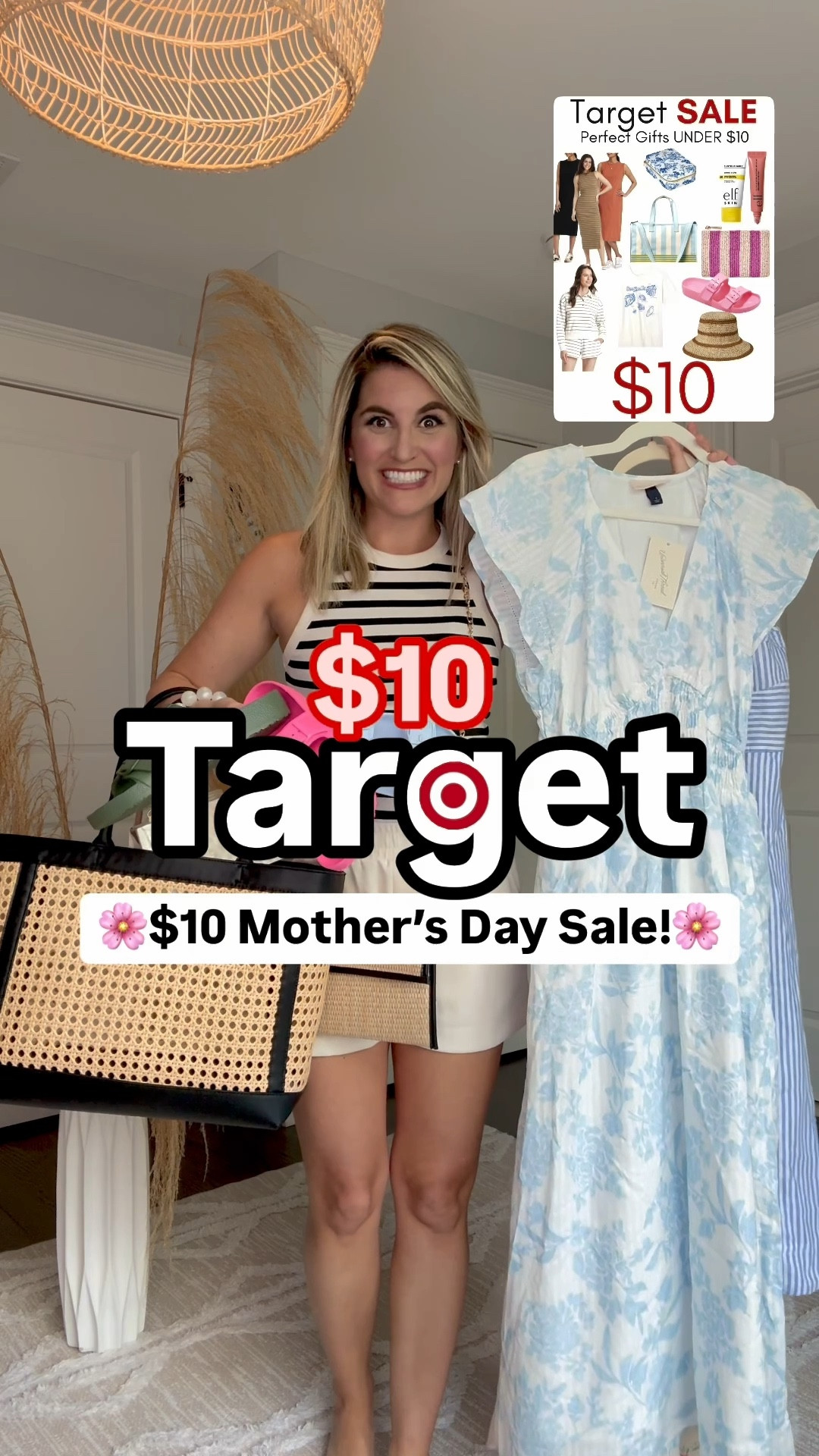 TARGET SALE✨🎯UNDER $10 Mothers Day Gifts or gifts for yourself🤩 My fave Dresses, Shorts, Shoes, Bags & more $10!!!!

✨SIZING✨I’m 5’2” 130lbs small top and small/4 reg. bottom.
.
.
.
.Mother’s Day, Mother’s Day gifts, gifts under $25,  Target dress, Target loungewear, Target new arrivals 
Target dress, target jeans, target shorts, target dresses, Target sailor jeans, Target two piece set, Target 2 piece sets, Target sale, Target circle sale, Target, target swim, swimsuit, one piece swimsuit, coverup, target leopard swimsuit, target coverup, beach coverup, vacation outfits, resortwear, vacation, travel outfits, Target circle sale, trench, denim, Target jeans, Target shoes, Target Athleisure, jumpsuit, camo pants, sailor jeans, Target deals, Target sale, loungewear, workwear, black jeans, jeans, tee shirt, knit top, sweater, wide leg jeans, viral, comfy outfit, tee shirt, wide leg, #LTKSpringSale 

#LTKPetite #LTKShoeCrush #LTKSaleAlert