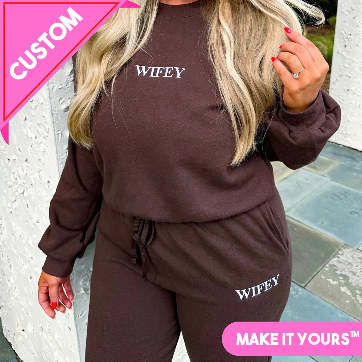 Make It Yours™ American Apparel Cropped Crewneck Set | United Monograms