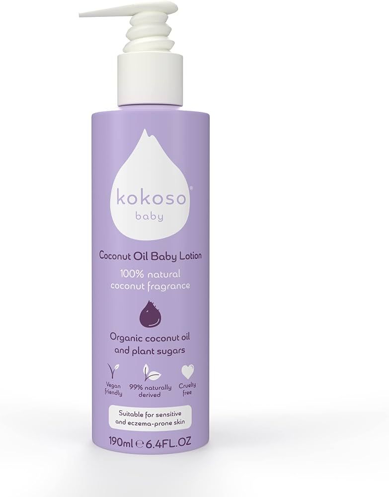 Kokoso Baby Organic Coconut Oil Lotion – Natural Coconut Fragrance Baby Moisturiser for Dry, Se... | Amazon (UK)