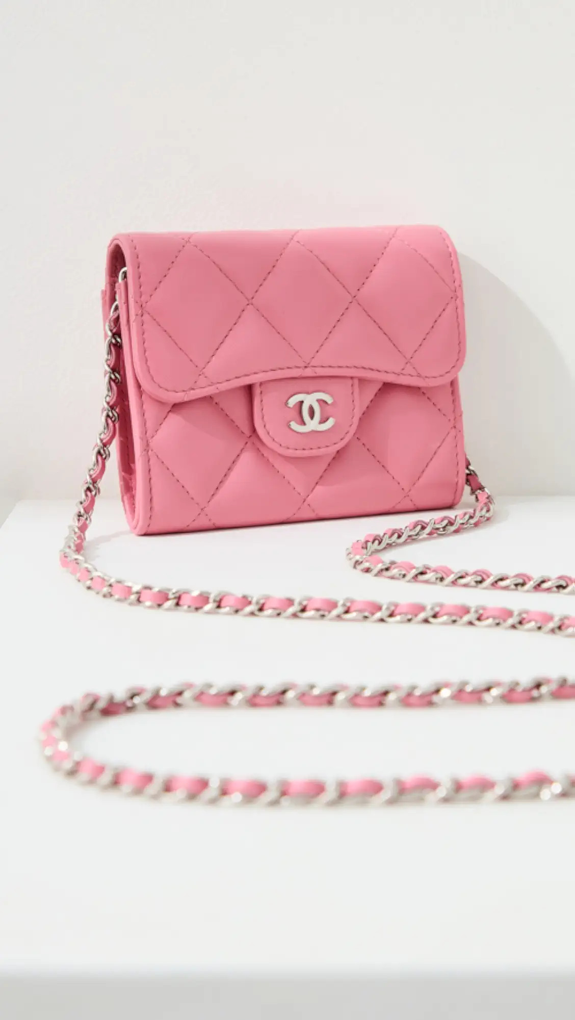 Shopbop Archive Chanel Mini Card Case With Chain, Lamb | Shopbop | Shopbop