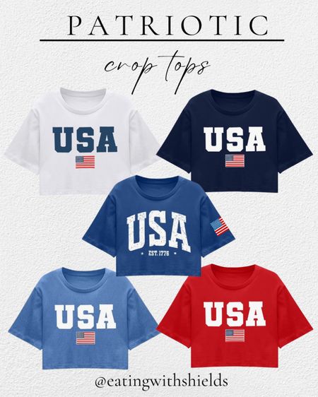 USA crop tops, Memorial Day outfits, crop tops, red, white and blue looks, juju 4th looks 

#LTKSaleAlert #LTKFindsUnder50 #LTKSeasonal