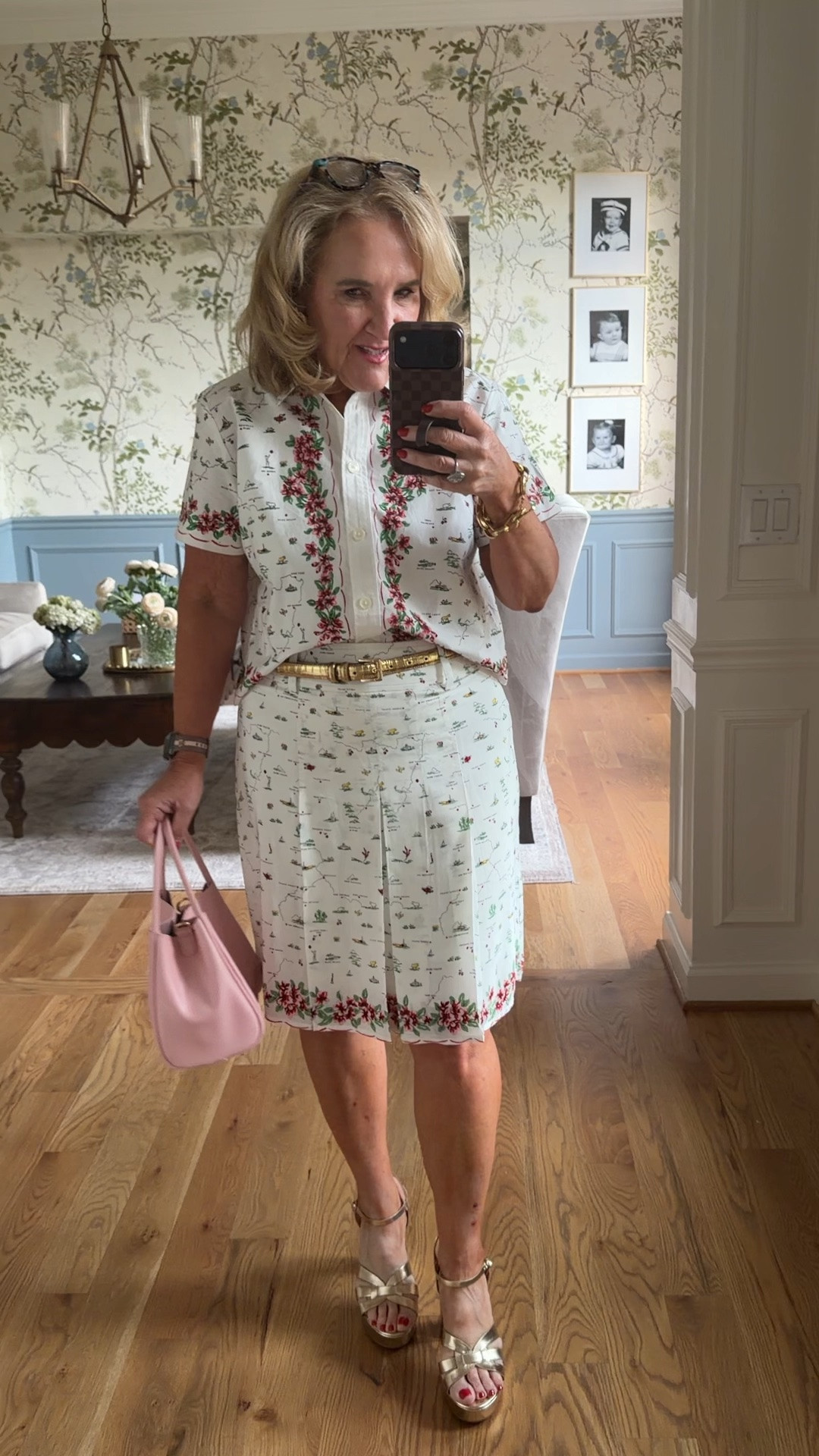 JCREW blouse and skirt size 8/medium 
Gotta have a purse that’s dressy to go with your outfit
Gold platforms linking similar 
Shower dress graduation dress

#LTKOver40 #LTKSaleAlert