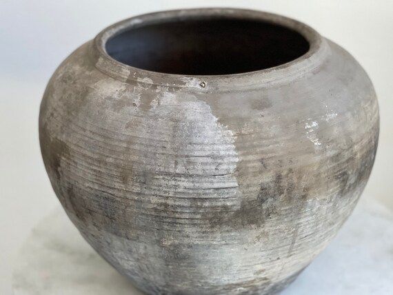 XL Vintage Clay Pot | Charcoal Urn | Etsy (US)