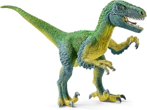 schleich Dinosaurs - Velociraptor Figurine with Movable Jaw and Arms - Realistic Raptor Dino Toy with Feathered Body and Claws - Durable Dinosaur Action Figure for Imaginative Play - Kids 4+ | 14585 | Amazon (US)