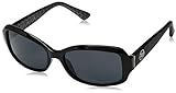 GUESS Women's Gu7410 Rectangular Sunglasses, Shiny Black & Smoke, 55 mm | Amazon (US)