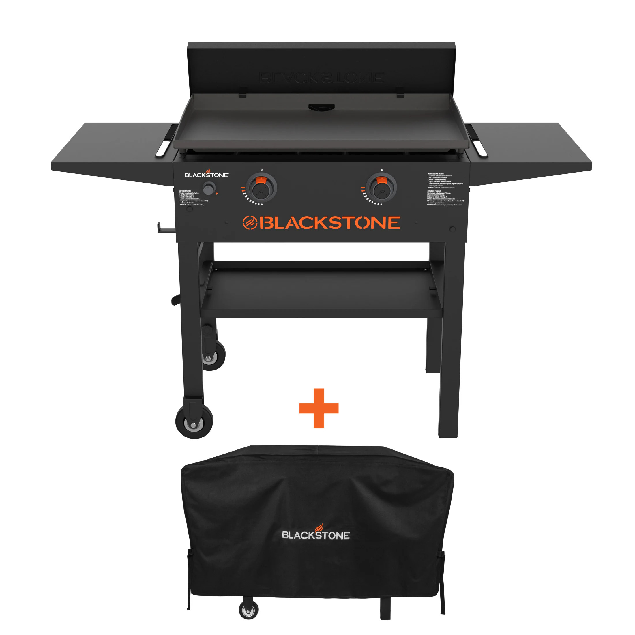 Blackstone 28" Griddle and Cover Bundle 2 -Burner Liquid propane Flat Top Grill Polyester one_size | 2355 | Lowe's