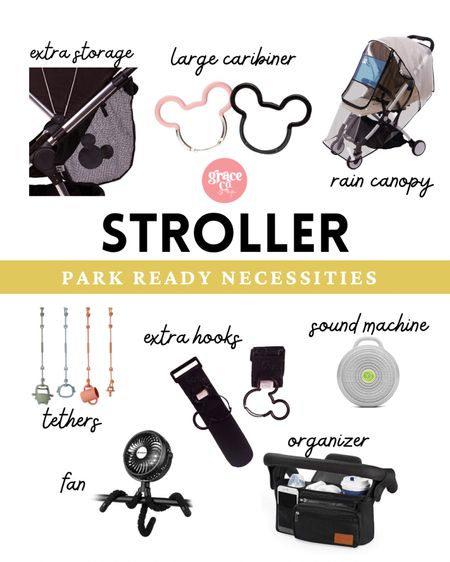 I would not have survived the Disney parks without these stroller accessories! I felt bad for the parents without them. The sound machine was perfect for naps in the stroller and the fan kept my baby cool all day. The Mickey ear hooks were perfect for spacing out two water bottles on the ears! And the stroller organizer and side pouch is a much for easy to access items like your phone or snacks!

#LTKkids #LTKbaby #LTKfamily