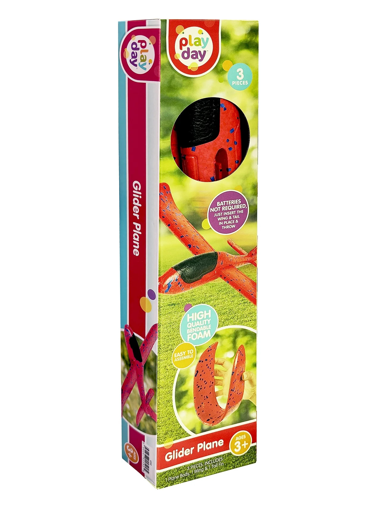 Play Day Glider Plane – 15" Wingspan, Highly Durable Toy Aircraft for Kids | Walmart (US)