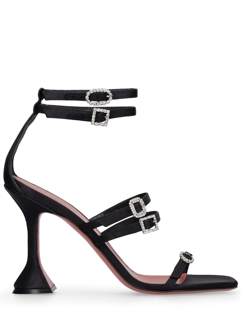 95mm robyn satin sandals - Amina Muaddi - Women | Luisaviaroma | Luisaviaroma