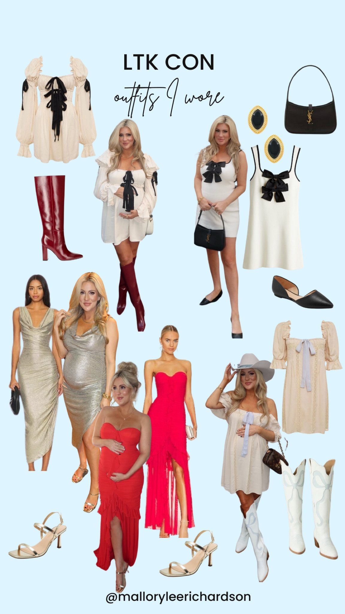 Outfits I wore to LTKCon! 

women’s fashion, style, women’s dresses, dress with bow, maxi red dress, cocktail dress, red boots, black flats, boots with bows, trending fashion 

#LTKShoeCrush #LTKStyleTip #LTKCon