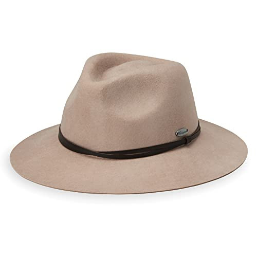 Wallaroo Women’s Petite Aspen Fedora (Taupe, Small) – UPF 50+ Australian Felt Sun Hat, Small Size, Packable, Adjustable, UV Protection, Outdoor Adventures, Travel, Hiking, Fall & Winter Hat | Amazon (US)