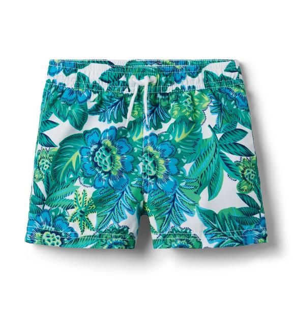 Tropical Floral Recycled Swim Trunk | Janie and Jack