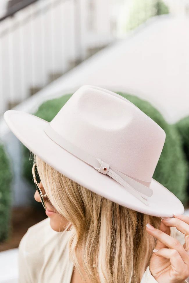 Calling My Name Cream Wide Brim Fedora Hat | The Pink Lily Boutique
