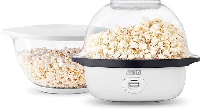 DASH SmartStore™ Deluxe Stirring Popcorn Maker, Hot Oil Electric Popcorn Machine with Large Lid... | Amazon (US)