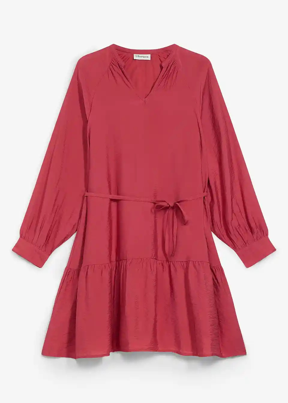 luftiges Tunika Kleid mit Bindeband - rot, Regul\u00e4r | bonprix | Bonprix DE