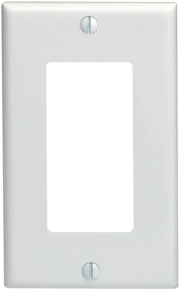 Leviton 80401-WMP 1-Gang Decora/GFCI Device Wallplate, Standard Size, Thermoset, Device Mount, 10... | Amazon (US)