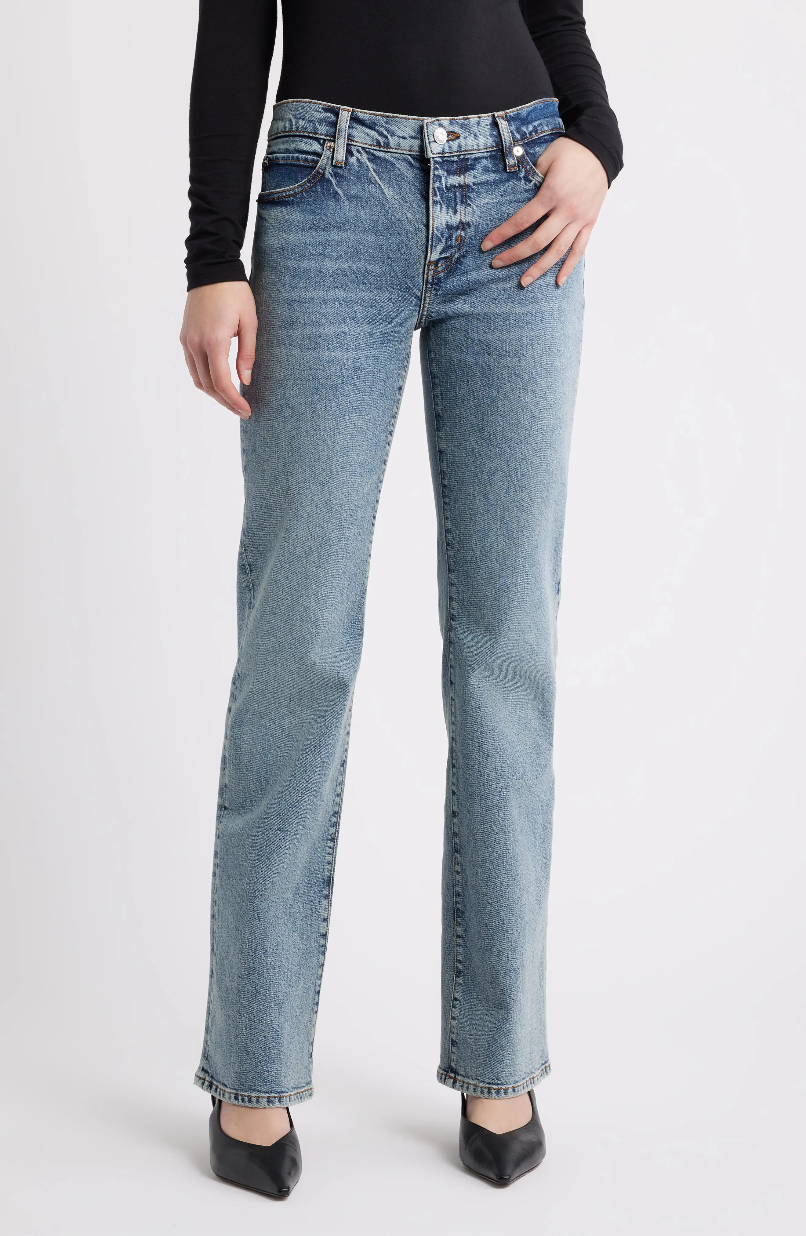 FRAME The Rodeo Flare Leg Jeans in Nebula at Nordstrom, Size 31 | Nordstrom