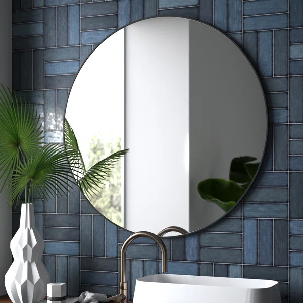 Tamayo Round Metal Mirror | Wayfair North America