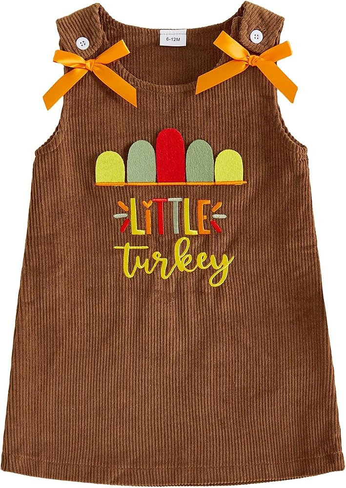 Rtnnsbbfcm Toddler Baby Girl Christmas Outfit Merry Santa A-line Dress | Amazon (US)