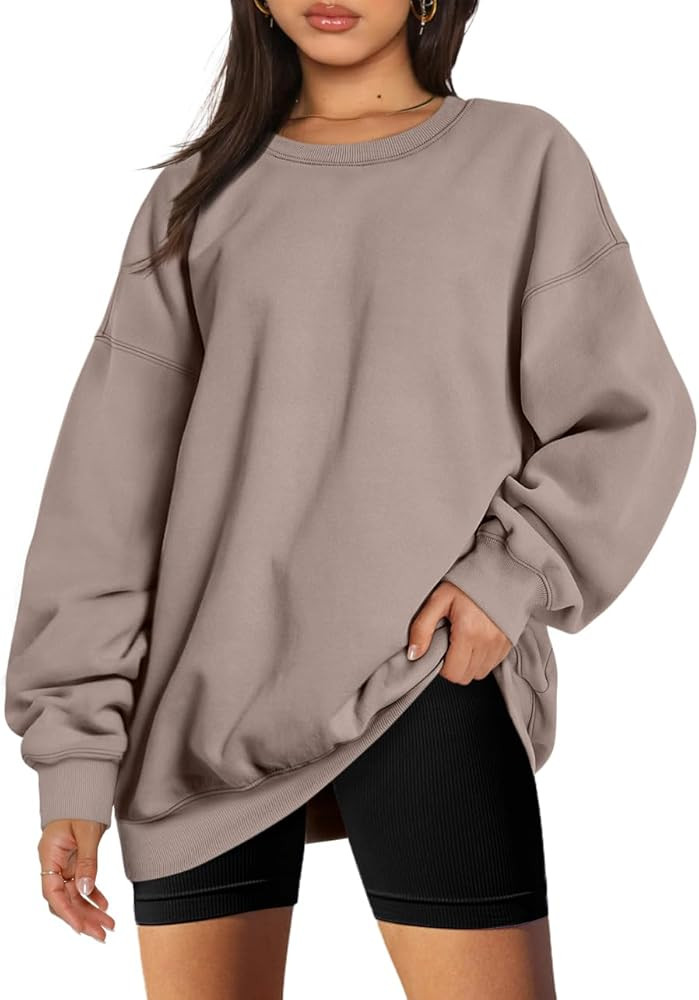 EFAN Womens Oversized Sweatshirts Hoodies Fleece Crew Neck Pullover Sweaters Casual Comfy Fall Fa... | Amazon (US)