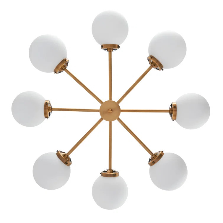 Bova 8 - Light Sputnik Modern Linear Chandelier | Wayfair North America
