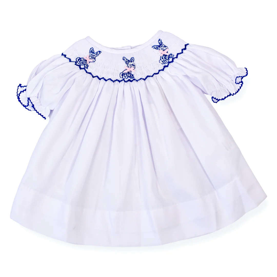 PRE-ORDER Molly Chinoiserie Bunny Dress | Lillie & Lilah